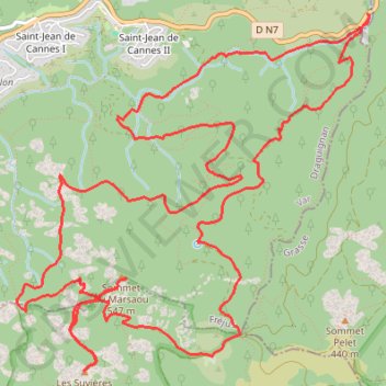 Itinéraire Les Suvières, distance, dénivelé, altitude, carte, profil, trace GPS