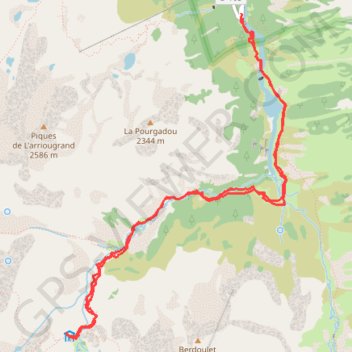 Itinéraire Le refuge du Larribet, distance, dénivelé, altitude, carte, profil, trace GPS