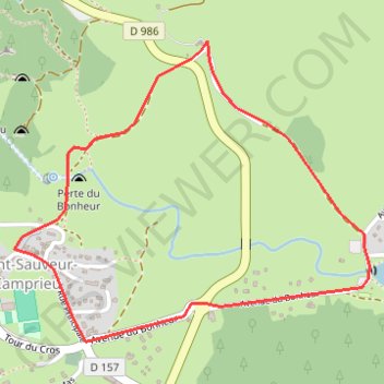 Itinéraire Camprieu petite boucle par l'Abîme de Bramabiau, distance, dénivelé, altitude, carte, profil, trace GPS