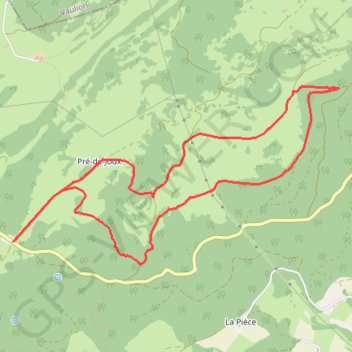 Itinéraire Chemin Col du Mollendruz–Vernant - 970, distance, dénivelé, altitude, carte, profil, trace GPS