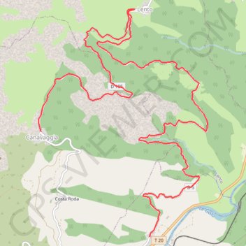 Itinéraire Corse - ES 9: PONTE NOVU - CANAVAGGIA, distance, dénivelé, altitude, carte, profil, trace GPS