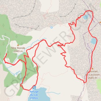 Itinéraire Le sentier des lacs, distance, dénivelé, altitude, carte, profil, trace GPS