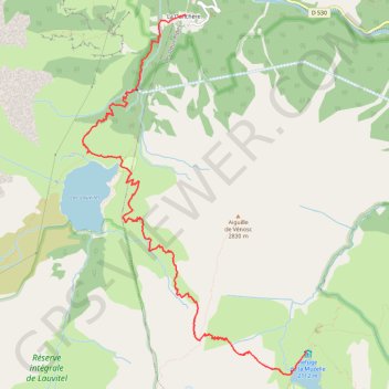 Itinéraire J12 TO Muzelle Danchère-16201971, distance, dénivelé, altitude, carte, profil, trace GPS