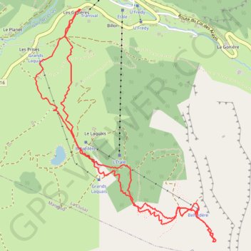 Itinéraire Pointe de Merdassier (Aravis), distance, dénivelé, altitude, carte, profil, trace GPS