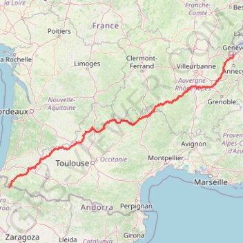 Itinéraire GR65, distance, dénivelé, altitude, carte, profil, trace GPS