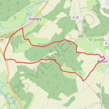 Itinéraire De Noire Pierre au château du Rocan, distance, dénivelé, altitude, carte, profil, trace GPS