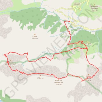 Itinéraire Crête de la blanche Louis, distance, dénivelé, altitude, carte, profil, trace GPS