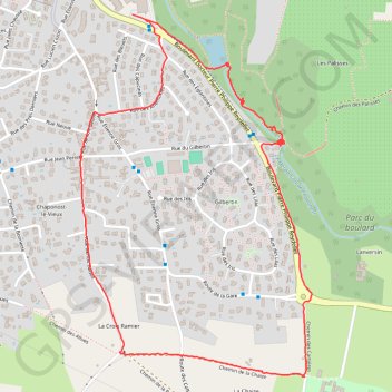 Itinéraire Atlas de la biodiversité à Chaponost, distance, dénivelé, altitude, carte, profil, trace GPS