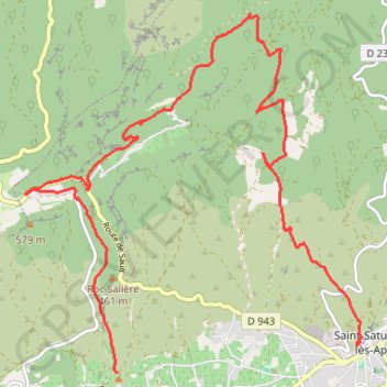 Itinéraire Saint Saturnin les Apt, distance, dénivelé, altitude, carte, profil, trace GPS