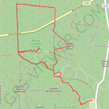 Itinéraire Vers la gorge aux Loups, distance, dénivelé, altitude, carte, profil, trace GPS