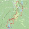 Itinéraire Les 3 lacs à partir de Gazon Rouge, distance, dénivelé, altitude, carte, profil, trace GPS