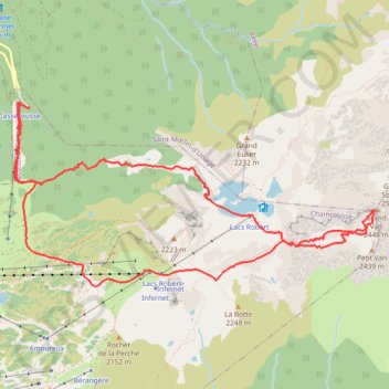 Itinéraire Ski de Rando - Grand Van, distance, dénivelé, altitude, carte, profil, trace GPS