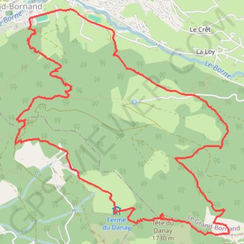 Itinéraire Tête du Danay, distance, dénivelé, altitude, carte, profil, trace GPS