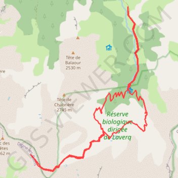 Itinéraire Les Eaux Tortes dans la Vallée du Laverq, distance, dénivelé, altitude, carte, profil, trace GPS
