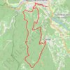 Itinéraire Circuit Vaison bleu, distance, dénivelé, altitude, carte, profil, trace GPS