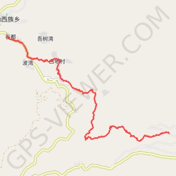 Itinéraire Yunnan - Vers les terrasses de Baishuitai, distance, dénivelé, altitude, carte, profil, trace GPS