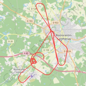 Itinéraire 29/04/2022 LFYR (13:22) LFYR (13:46), distance, dénivelé, altitude, carte, profil, trace GPS