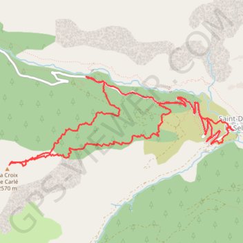 Itinéraire Sortie ski croix de Carlet, distance, dénivelé, altitude, carte, profil, trace GPS