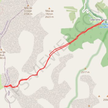 Itinéraire Col de braisse, distance, dénivelé, altitude, carte, profil, trace GPS