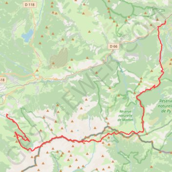 Itinéraire Rando LLo Villefranche de Conflent, distance, dénivelé, altitude, carte, profil, trace GPS