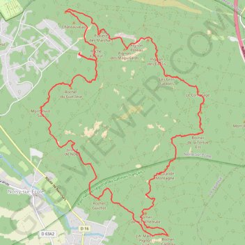 Itinéraire Les 25 bosses - Forêt des 3 Pignong, distance, dénivelé, altitude, carte, profil, trace GPS