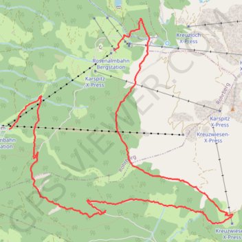 Itinéraire Autriche randonnée au dessus de Rohr, distance, dénivelé, altitude, carte, profil, trace GPS