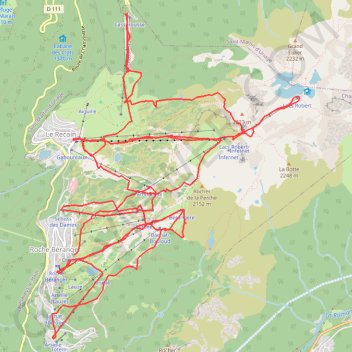 Itinéraire Ski Chamrousse, distance, dénivelé, altitude, carte, profil, trace GPS