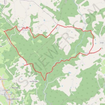 Itinéraire Chatres la Chapelle Saint Jean, distance, dénivelé, altitude, carte, profil, trace GPS