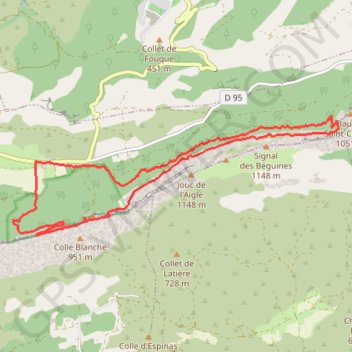 Itinéraire Sentier Marcel Estruch et Grotte aux Oeufs par le Saint-Pilon, distance, dénivelé, altitude, carte, profil, trace GPS