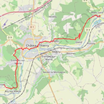 Itinéraire GR 15 GRvP - Mt-st-Père / Bonneil - mise à jour, distance, dénivelé, altitude, carte, profil, trace GPS