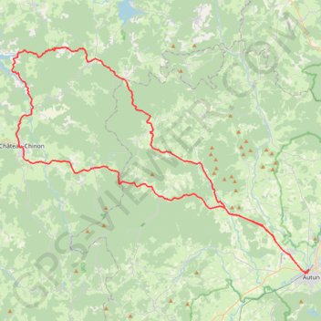 Itinéraire Lac de Pannessiere, distance, dénivelé, altitude, carte, profil, trace GPS