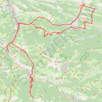 Itinéraire Mountagnole, distance, dénivelé, altitude, carte, profil, trace GPS