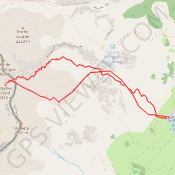 Itinéraire Rocher Rond - Devoluy, distance, dénivelé, altitude, carte, profil, trace GPS