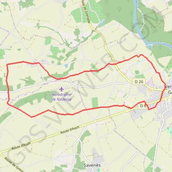 Itinéraire Verdun-sur-Garonne - Notre-Dame-de-la-Croix, distance, dénivelé, altitude, carte, profil, trace GPS