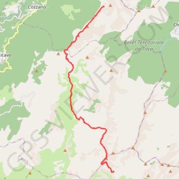 Itinéraire GR20 Asinau - Usciolu, distance, dénivelé, altitude, carte, profil, trace GPS