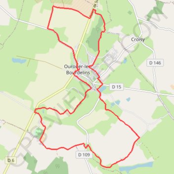 Itinéraire Sources et vallons - Ourouer-les-Bourdelins, distance, dénivelé, altitude, carte, profil, trace GPS