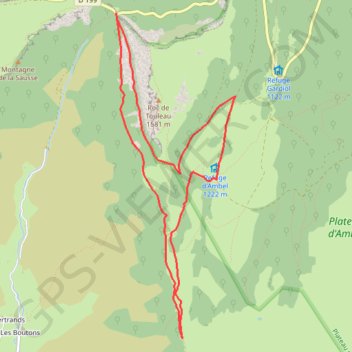 Itinéraire Roc de Toulaud, distance, dénivelé, altitude, carte, profil, trace GPS
