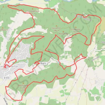 Itinéraire circuit 11 rouge base vtt St Paul, distance, dénivelé, altitude, carte, profil, trace GPS