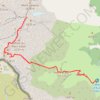 Itinéraire Le Mont Valier de la Cabane d'Aula, distance, dénivelé, altitude, carte, profil, trace GPS