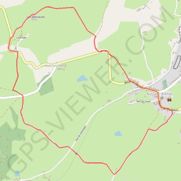 Itinéraire Les Augères, distance, dénivelé, altitude, carte, profil, trace GPS