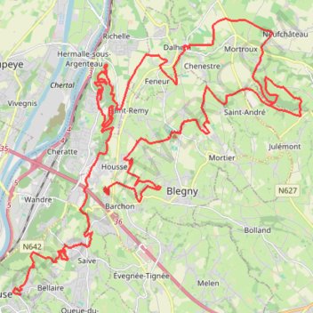 Itinéraire 70 km 2024 scouts, distance, dénivelé, altitude, carte, profil, trace GPS