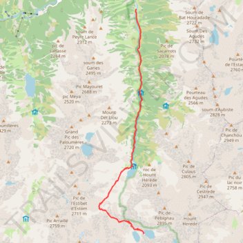 Itinéraire 20-1013-Fruitière-Estom Soubiran, distance, dénivelé, altitude, carte, profil, trace GPS