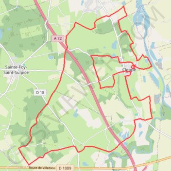 Itinéraire Randonnée de la Tour - Cléppé, distance, dénivelé, altitude, carte, profil, trace GPS
