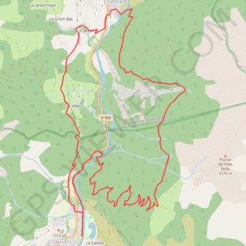 Itinéraire Batterie de Cuguret, distance, dénivelé, altitude, carte, profil, trace GPS