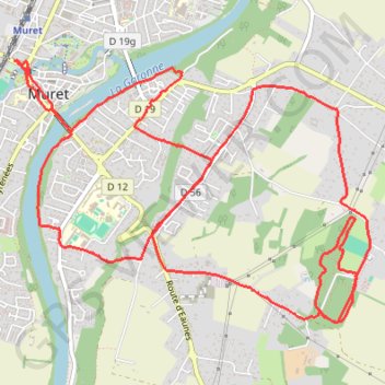 Itinéraire Muret - Brioude, distance, dénivelé, altitude, carte, profil, trace GPS