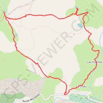 Itinéraire Randonnée vallée de la cerveyrette, distance, dénivelé, altitude, carte, profil, trace GPS
