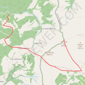 Itinéraire Dent de Lys depuis les Paccots, distance, dénivelé, altitude, carte, profil, trace GPS