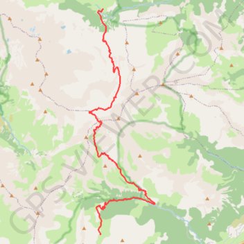 Itinéraire Dormillouse-Vallon du torrent de la Rabière, distance, dénivelé, altitude, carte, profil, trace GPS