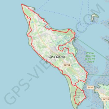 Itinéraire Tour de l'Île d'Oléron - 12081 - UtagawaVTT.com, distance, dénivelé, altitude, carte, profil, trace GPS
