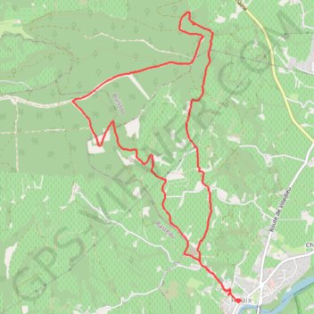 Itinéraire ROAIX-COMBE DU BON POIRIER, distance, dénivelé, altitude, carte, profil, trace GPS
